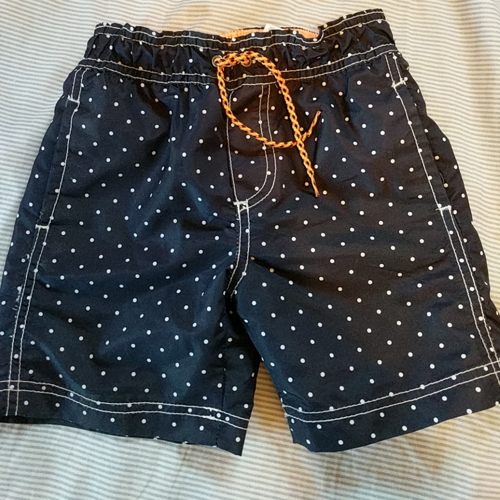 Boy's Navy Swim Trunks - 3T